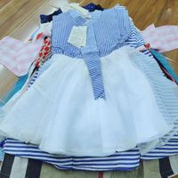 Girls Summer Casual Dress Cotton Wholesale Children's Fashion Clothing Bulk Supply Vietnam Children's Clothing Factory