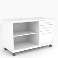 Hot Selling 3 Drawer Open Shelves Cabinet Mobile File Cabinet Metal