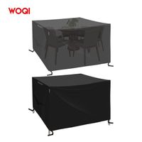 WOQI49'''L x 49'''W x 29'''H patio furniture cover outdoor table and chair cover waterproof windproof dustproof