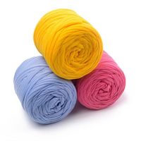 Logo weight custom polyester T-shirt crochet yarn bag accessories hand knitting yarn more than 100 colors