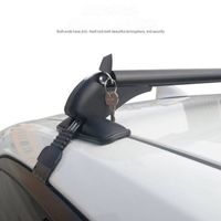 Car roof universal lockable cross bar luggage rack luggage rack aluminum alloy thickened cross bar