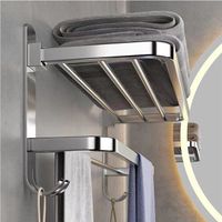 Hot selling stainless steel 304 wall mounted bathroom towel rack with hook