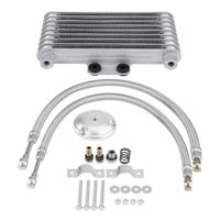 Motorcycle Water Radiator for Honda Universal Oil Cooler Kit Plate Adapter Aluminum Oil Cooler GN/Gz/GSX/en