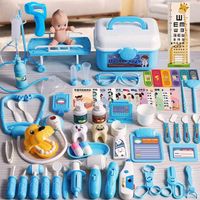 Hot selling early education DIY pretend play operating table ambulance medical toys, doctor toy set, children's toys play doctor