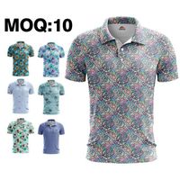Graphic Streetwear Street Style Oversized Hip Hop Skateboarder Polyester Spandex Polo Dry Fit Golf Shirt
