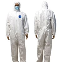 Non-Woven Disposable Protective Clothing Heavy Chemical Spray Safety Work Clothes Type 5/6 Disposable Protective Clothing