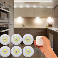 Super bright 3W kitchen wireless remote control dimming wardrobe night light home bedroom Led night cabinet light