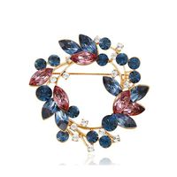 00040 Xuping Flower Brooch, Crystal Brooch, Rhinestone Brooch