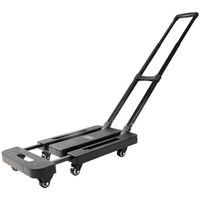 Folding Trolley, 180kg Heavy Duty 6 Wheels Sturdy Construction Utility Panel Transporter Compact Lightweight Trolley