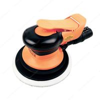 6 Inch Orbital Palm Pneumatic Sander Lightweight Low Vibration Pneumatic Random Orbital Sander for Auto Body Automotive Wood Processing