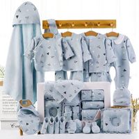 Baby gift box cotton coat set 18 pieces 21 pieces 23 pieces blue pink green newborn baby clothes gift set