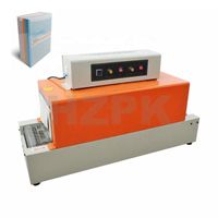 HZPK semi-automatic manual box bottle PP plastic film tunnel packaging thermal mini BS260 shrink packaging machine winding packaging