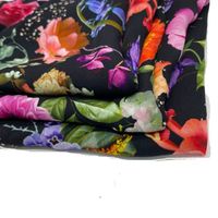 Beautiful Customized 100% Cocoon Natural Pure 16mm Crepe Printed Digital Printed Silk Satin Fabric Women's Dress