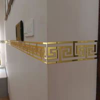 DIY waistline 3D mirror sticker modern acrylic wall decoration room decoration wall sticker