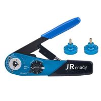 JRready YJQ-2B manual wire crimper equipped with two replaceable positioners K-DWQ-06 K-DWQ-09 suitable for 12# coaxial terminals