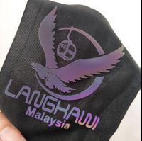 Customized Color Heat Transfer Reflective Logo T-Shirt