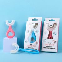Wholesale English Package Baby Teeth Manual Children's Toothbrush 360 Degree Food Grade Silicone Toothbrush Baby