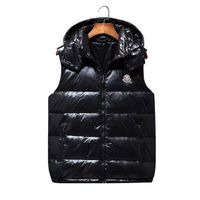 Hot selling men's vest clothing casual fashion removable hood down vest sleeveless jacket