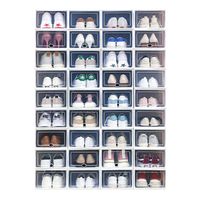 Household shoe box storage box shoe storage rack anti-oxidation flip-up type