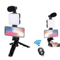 Kaliou 2023 AY-49 Flexible and lightweight mini tripod mobile phone accessory with microphone LED light