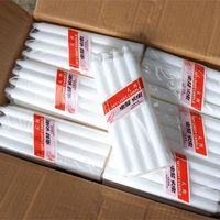 Candle Factory Wholesale Cheap Paraffin Church Candles Ready to Ship European Home Lighting Candles White
