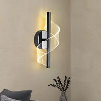 Modern creative screw shape living room background wall lamp designer personalized bedside acrylic wall lamp