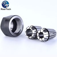 High-precision collets/collets and nuts for clamping CNC milling cutters and end mills