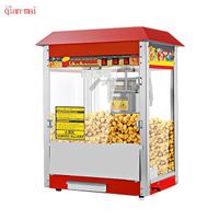 Commercial Industrial Gas Electric Hot Air Mini Automatic Sweet Caramel Gourmet Popcorn Maker with Wheels for Sale