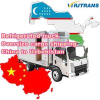 Road transport cargo refrigerated truck oversized cargo logistics distribution freight from China to Tashkent Uzbekistan