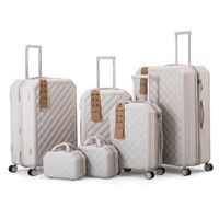 Factory price high quality 12/14/20/24/28 travel trolley suitcase set 6 pieces ABS suitcase set