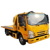 Japanese brand 4X2 flatbed trailer platform tow truck road rescue vehicle