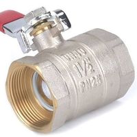 female thread JD 1/2 3/4 ball valve 1 inch water brass ball valve