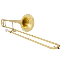 SLADE gold lacquer professional musical instrument Bb alto brass trombone with accessories bag box Bokar