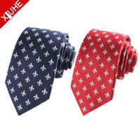 Wholesale new design tie custom LOGO polyester men's tie custom woven 100% silk tie