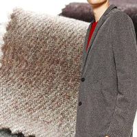 Twill knit viscose nylon wool jacket fabric