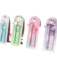 DHF596 2023 Sanrio Automatic Pencil My Melody Kuromi Cinnamoroll 0.5mm Automatic Pencil Stationery Set
