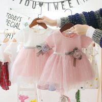 Summer Baby Girl Sweet Style Clothing Kids Dress Girls Party Lace Flower Dress Tutu Fashion Party Baby Girl Dress