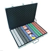 High Quality 1000 Chip Poker Set Capacity Aluminum Hard Case