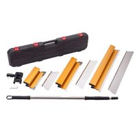 Plastering tool set for smoothing the surface of drywall