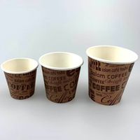 Hot selling 2.5oz 4oz 6oz coffee paper cup single layer paper cup