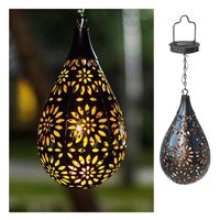 Wholesale Price Outdoor Lantern Stake Garden Light Small Hanging Garden Decoration Metal Powered Outdoor Lighting