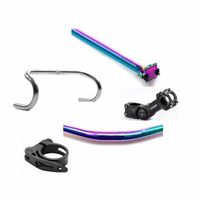 Factory mountain bike accessories aluminum alloy handlebars road bike clamps bicycle stems bicycle seat posts bicycle handlebars bicycle parts