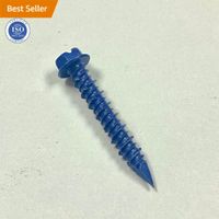 MALAXY Flat Head Blue Concrete Anchor Blue Concrete Screw