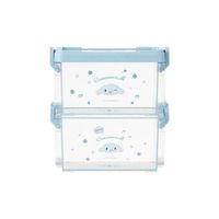 DHF889 Sanrioed high-looking transparent double-layered three-layered plastic storage box finishing household storage box