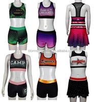 New wholesale children's cheerleading uniforms custom cheerleading practice uniforms for girls