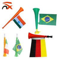 Cheap custom flag Vuvuzela plastic horn for football games