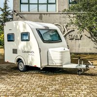 The best mini caravan for 2 people - 2.5m travel trailer - mini trailer with bathroom and kitchen - 2023 CARABINATA MINI