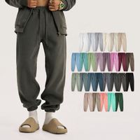 High quality autumn and winter men's jogging pants loose bottoms custom fleece cotton sweatpants
