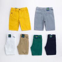 China supplier 2-14 years old children's pants cotton children's short printed khaki shorts for children boys