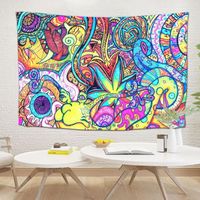 Customized Tapestry Colorful Tie DIY Zodiac Soft Black Light Psychedelic Psychedelic Hippie Dream Catcher Wall Tapestry Wall Hanging